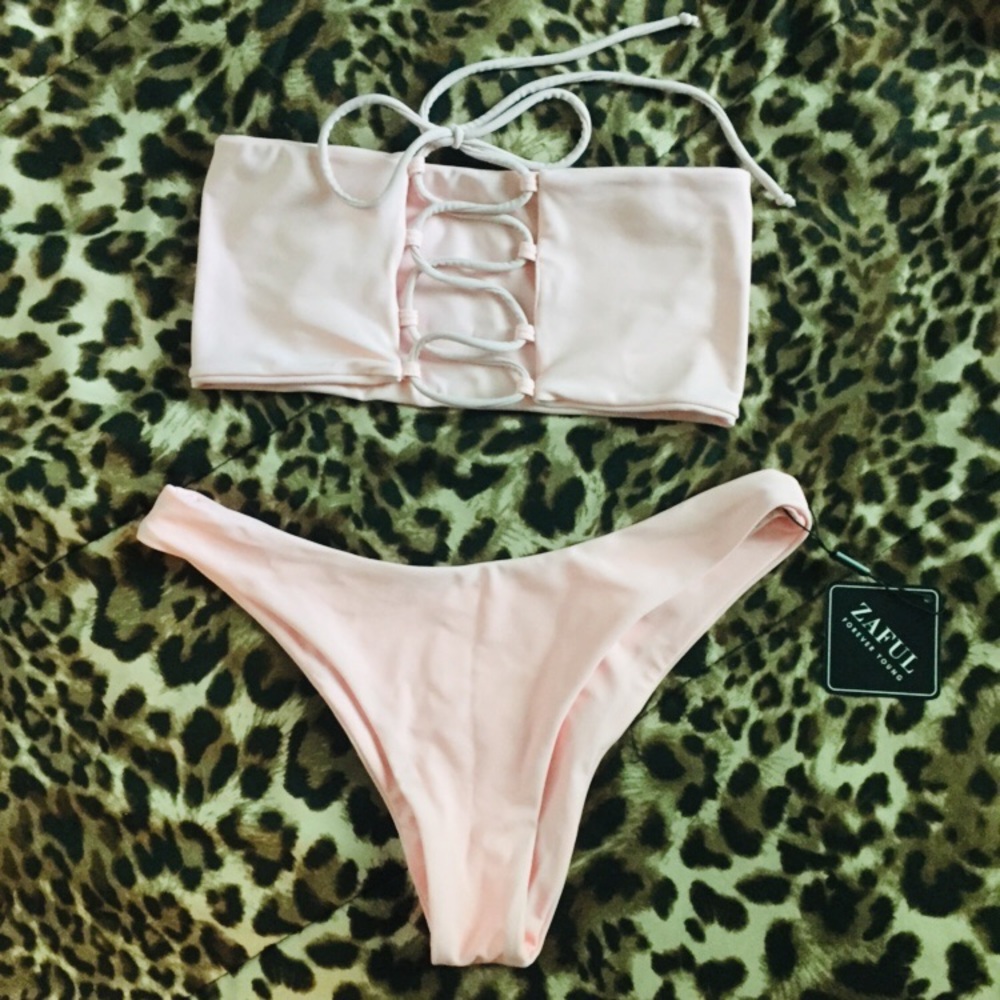 Zaful light pink bikini